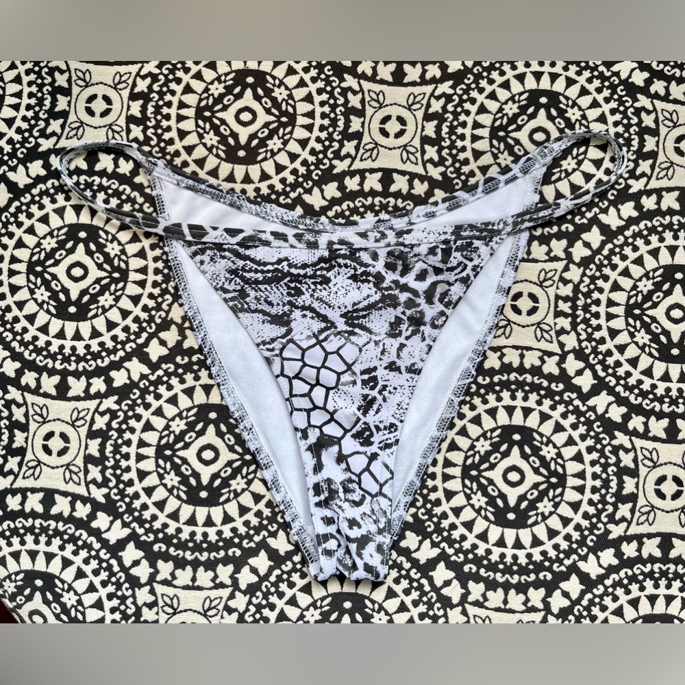 ASOS snake pattern bikini bottoms​